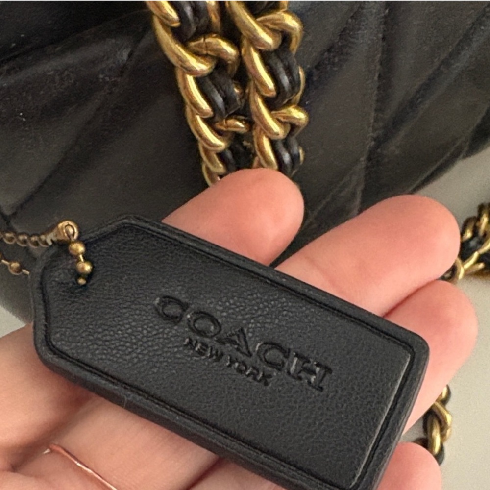 Coach tabby 26 quilted black Napa leather - Picture 5 of 5